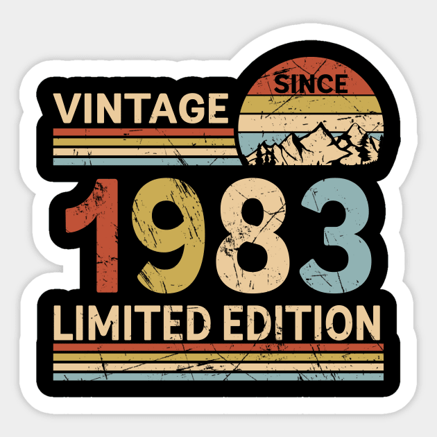 Vintage Since 1983 Limited Edition 40th Birthday Gift Vintage Since 1983 Limited Edition 40th Birthday Gift